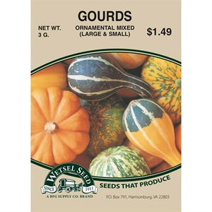 Gourds Oranamental Mixed 3g